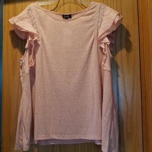Short-sleeve knit top
